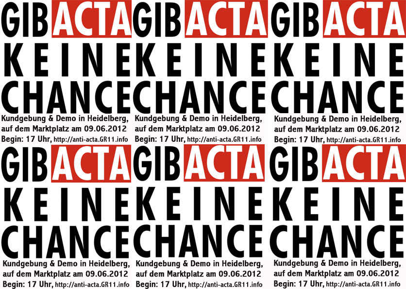ACTA ad acta die vierte - Heidelberg